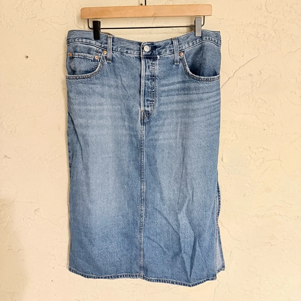 Levi’s Side Slit Skirt sz.33 - Picture 2 of 7